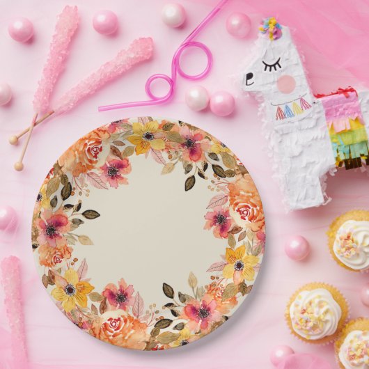 Najaar Waterverf bloemen Bord papier (Feest)