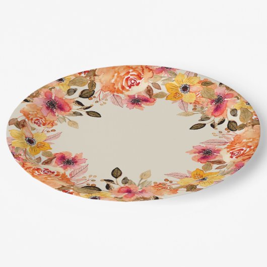 Najaar Waterverf bloemen Bord papier (Gekanteld)