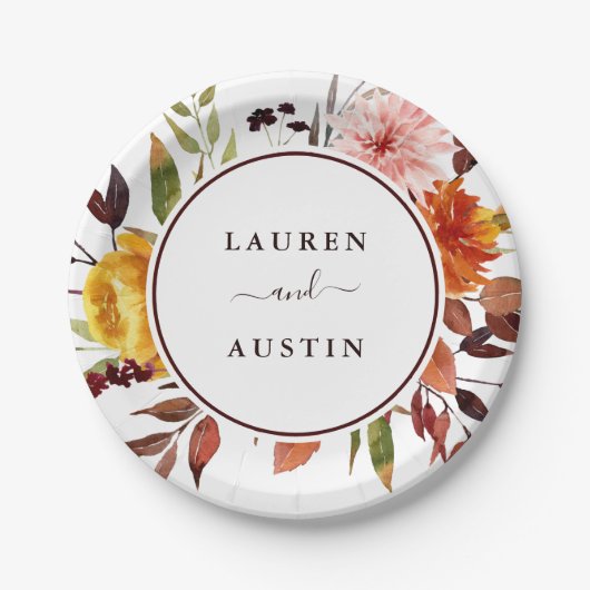 Najaar Waterverf Bord touwpapier (Voorkant)