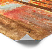 Najaar waterverf Bossen Poster (Hoek)