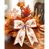 Najaar waterverf floral satijnen lint