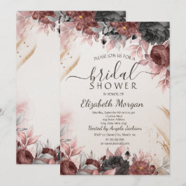 Najaar Waterverf Flowers Vrijgezellenfeest Kaart