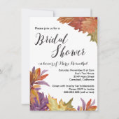 Najaar Waterverf  leves Wedding Vrijgezellenfeest Kaart (Voorkant)