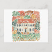 Najaar Waterverf New England Uitnodiging Briefkaart (Voorkant)