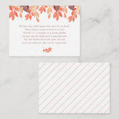 Najaar Waterverf Ontvang Vrijgezellenfeest aanvraa Informatiekaartje (Voorkant / Achterkant)