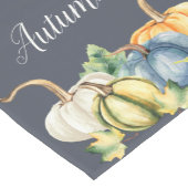 Najaar Waterverf Pumpkin Navy Blue Korte Tafelloper (Hoek)