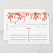 Najaar Waterverf terugval laat Kaart ontvangen (Voorkant / Achterkant)