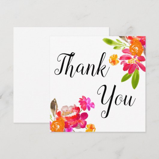 Najaar Waterverf ventilator Bouquet - Hartelijk da (Voorkant / Achterkant)