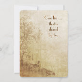 Najaar Wedding Invite Kaart (Voorkant)