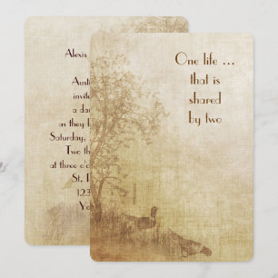 Najaar Wedding Invite Kaart