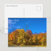 Najaar West Bend, Briefkaart Wisconsin (Voorkant / Achterkant)