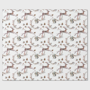 Najaar winterbos Deer Gift Wrapping Paper Cadeaupapier