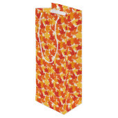 Najaar worden kleuren afgekleed wijn cadeautas (Achterkant Gekanteld)