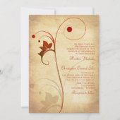 Najaar wordt er een uitnodiging voor een herfst Ru (Voorkant)