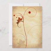 Najaar wordt er een uitnodiging voor een herfst Ru (Achterkant)