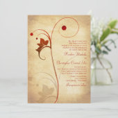 Najaar wordt er een uitnodiging voor een herfst Ru (Staand voorkant)