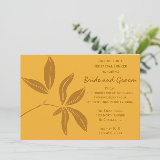 Najaar wordt er tijdens de herfst geen bruiloft ge kaart (Staand voorkant)