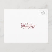 Najaar wordt het Briefkaart van het RSVP-menu van  (Achterkant)