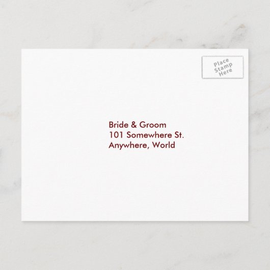 Najaar wordt het Briefkaart van het RSVP-menu van  (Achterkant)