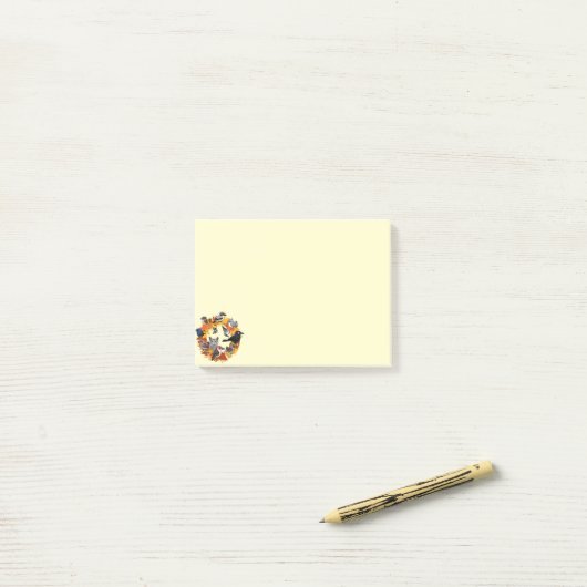 Najaar Wreath of North American Birds Post-it® Notes (Op bureau)
