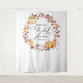 Najaar Wreath Pumpkin Herfst Vrijgezellenfeest Ach Wandkleed (Voorkant)