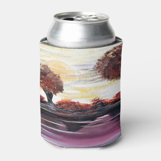 Najaar zonsondergang blikjeskoeler (Blikje Voorkant)