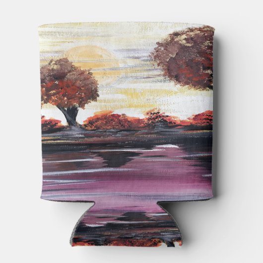 Najaar zonsondergang blikjeskoeler (Achterkant)