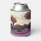 Najaar zonsondergang blikjeskoeler (Blikje Achterkant)