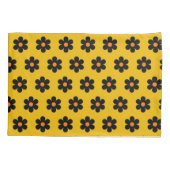 Najaar zwart Oranje ventilatorpatroon Kussensloop (Achterkant)