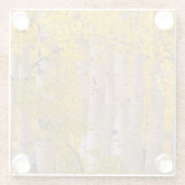 Najaarasfalten in Kebler Pass in Colorado Glazen Onderzetter (Achterkant)