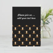 Najaarbaby's in een afgrijsend bladerpatroon kaart (Staand voorkant)