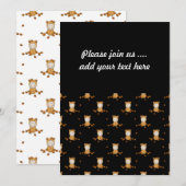 Najaarbaby's in een afgrijsend bladerpatroon kaart (Voorkant / Achterkant)