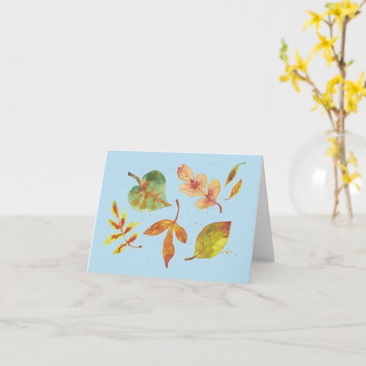 Najaarblad Kaart (Gele Bloem)
