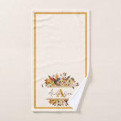 Najaarblad lijst gepersonaliseerd handdoek (Handdoek)