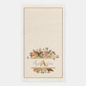 Najaarblad lijst gepersonaliseerd servet (Voorkant)