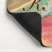 Najaarblad—op monogram muismat (Hoek)