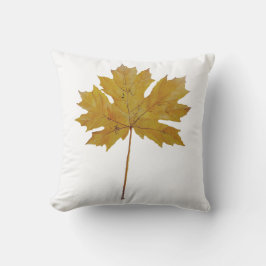 Najaarblad oranje bruine Waterverf. Buitenkussen