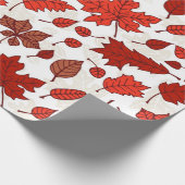 Najaarblad patroon cadeaupapier (Hoek)