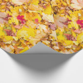 Najaarblad patroon cadeaupapier (Hoek)