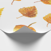 Najaarblad patroon cadeaupapier (Hoek)