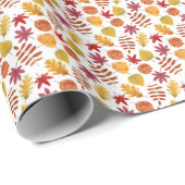 Najaarblad patroon cadeaupapier (Rol Hoek)