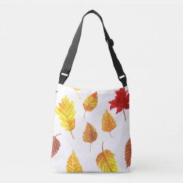 Najaarblad patroon crossbody tas