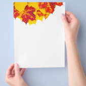 Najaarblad patroon flyer (Hand)