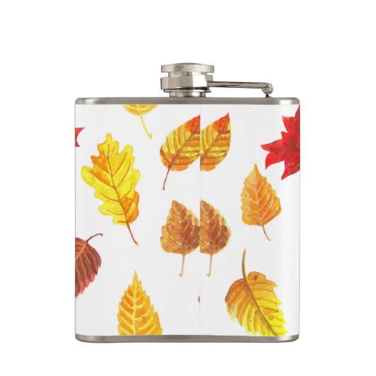 Najaarblad patroon heupfles (Achterkant)