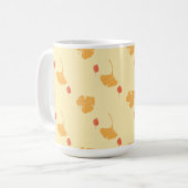 Najaarblad patroon koffiemok (Voorkant links)