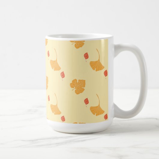 Najaarblad patroon koffiemok (Rechts)