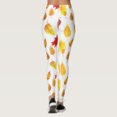 Najaarblad patroon leggings (Achterkant)