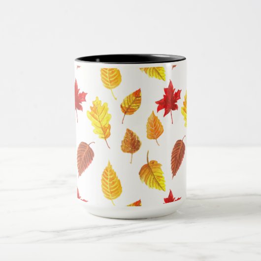Najaarblad patroon mok (Midden)