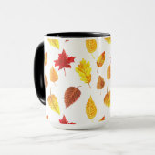 Najaarblad patroon mok (Voorkant links)