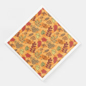 Najaarblad patroon servetten (Hoek)